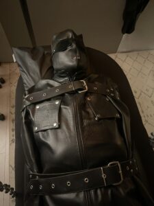 Real leather body bag